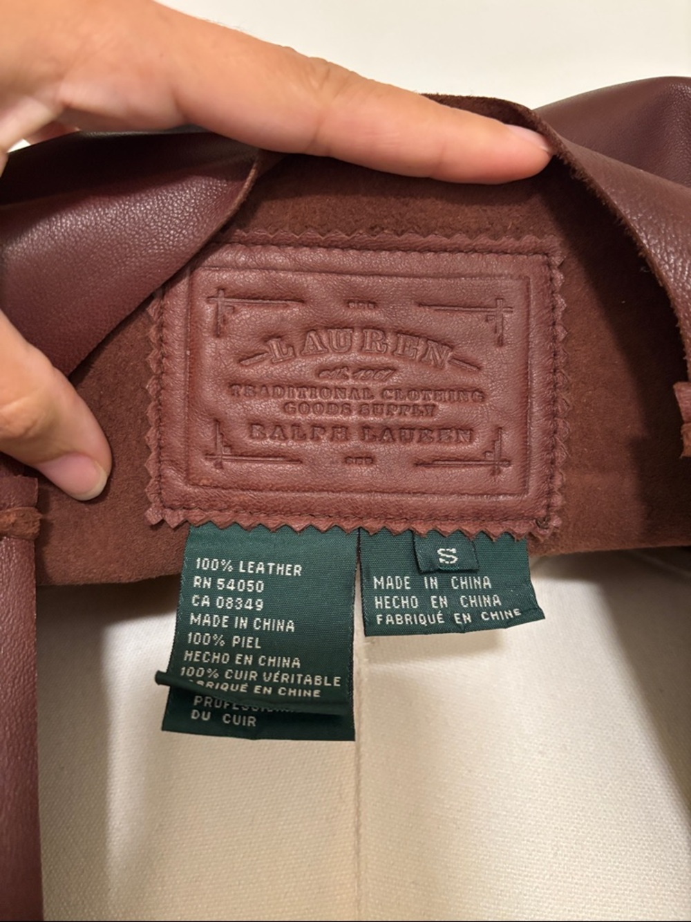 Ralph Lauren Deep Brown Leather Vest - Picture 2 of 9
